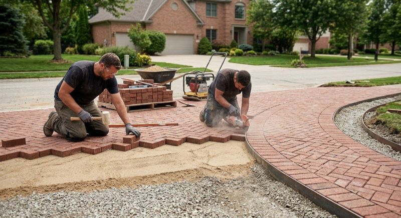 Brick Walkway Installation in Boston, MA