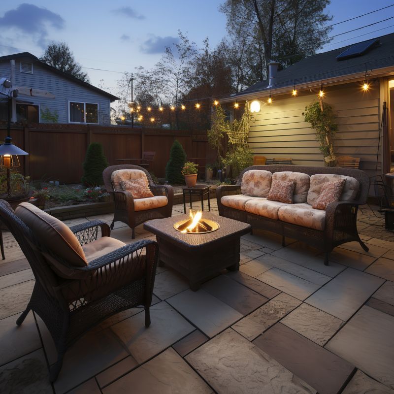 Nighttime Fire Pit Ambiance