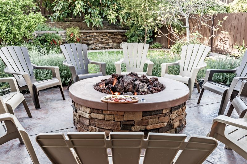 Custom Fire Pit with Seating