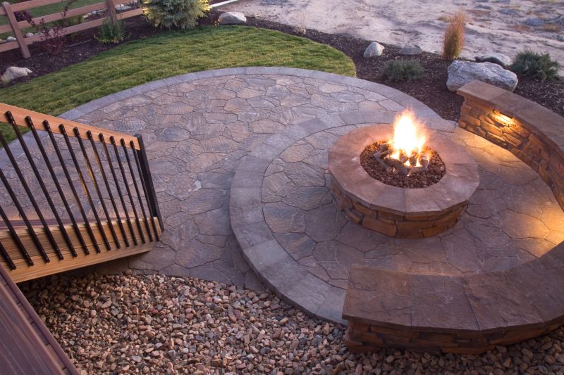 Fire Pit Installation in Spring